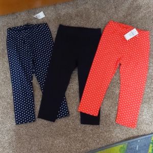 NWT Set of girl 18 - 24M leggings